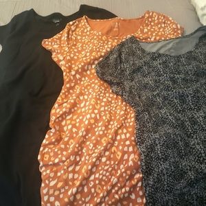 3 size large tshirt maternity dresses